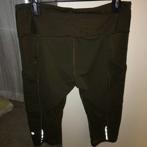 Lululemon Army Green Capri Leggings